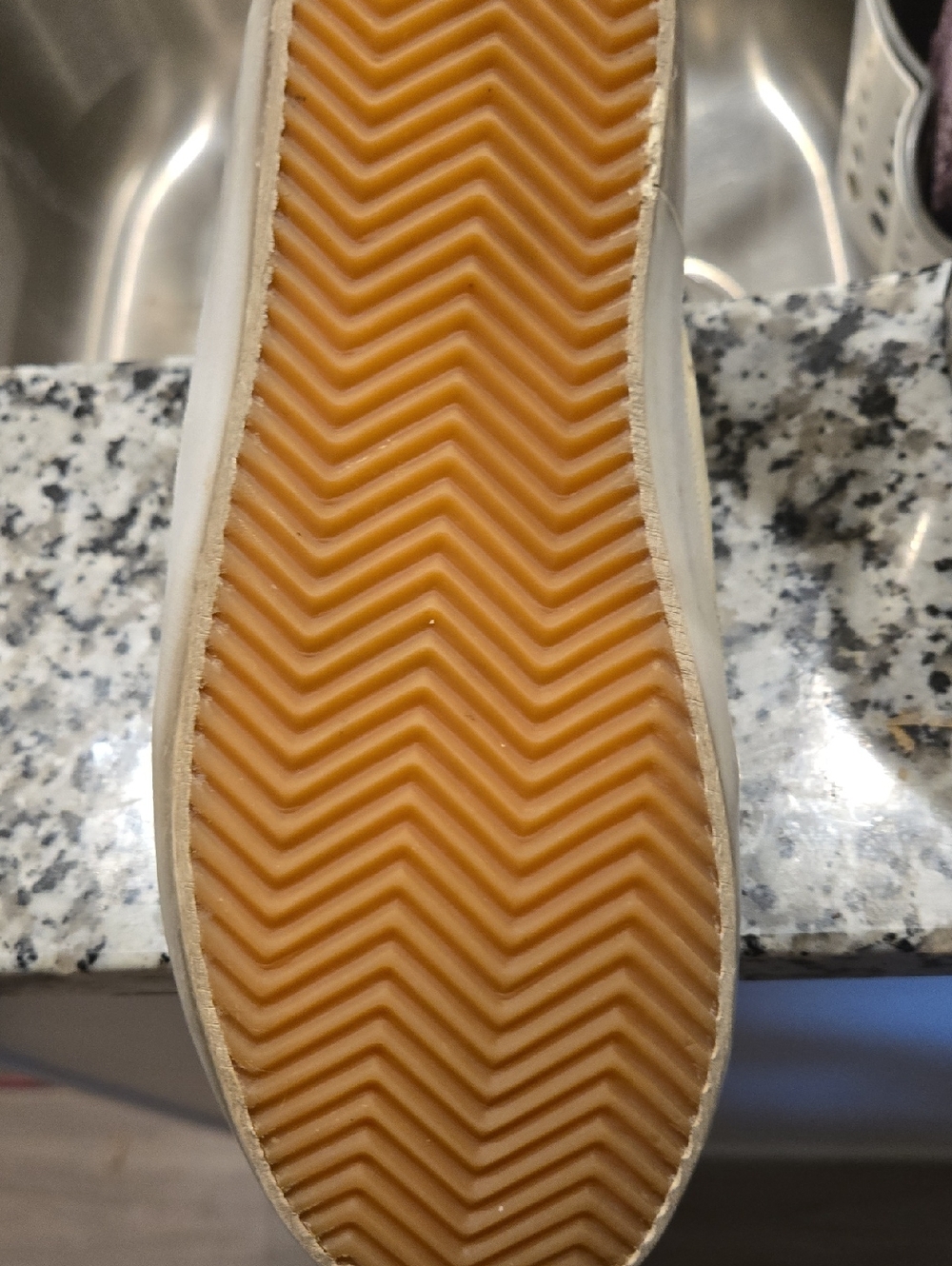 Women's Casual White Sneaker with Gum Sole